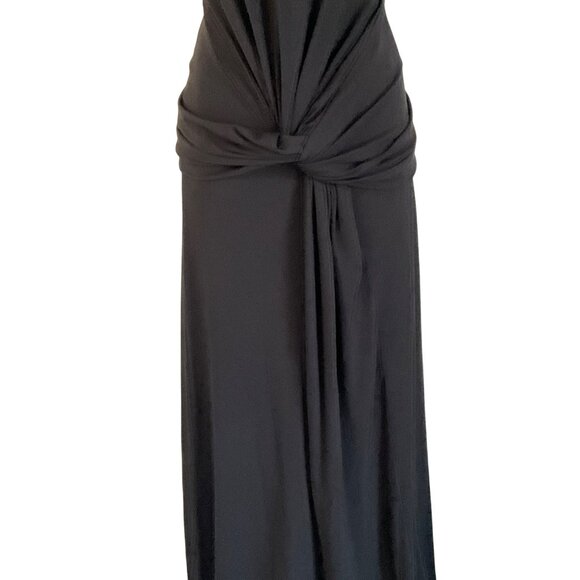 Jonathan Simkhai Annabelle Halter Gown in Black 8 New Womens Maxi Dress - Picture 7 of 16